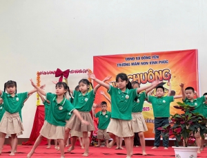 RỘN RÀNG HỘI THI “RUNG CHUÔNG VÀNG” DÀNH CHO TRẺ 5 TUỔI CỦA TRƯỜNG MẦM NON VĨNH PHÚC